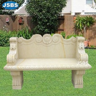 Cream Marble Bench, Cream Marble Bench